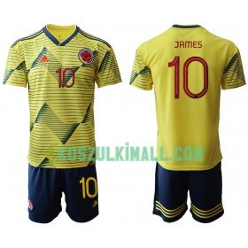 Kolumbia JAMES 10 Dziecięca Główna Koszulki Piłkarskie Copa América 2019 Krótki Rękaw (+ Krótkie spodenki)